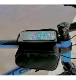 Resim Bay Sabuncu Bisiklet Heybe Çantası Kadro Üstü 6 Inç Telefonluk 