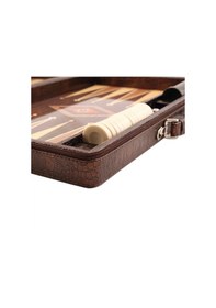 Resim Deri Çantalı Tavla Orta Boy 