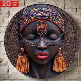 Resim 2D Düz, 2D Düzenli Baskı, 1 Adet Yuvarlak Ahşap Dekoratif Tabela, Bar Mutfak Kafe Ev Oturma Odası Ofis Dekorasyonu İçin Uygun, Parti Süslemesi, Tatil Hediyesi, Boyut 20.32x 20.32cm, 2D Düz 