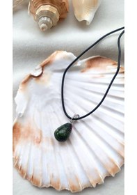 Resim Kolye Gerdanlık Yoga Reiki Doğal Zoizit Taşı Kadın Takı Hediye 