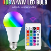 Resim Uzaktan Kumandalı Akıllı RGB LED Ampul - 16 Renk Değiştiren, Kısılabilir Işık, E27 Soket Uyumlu, 9W Enerji Verimli, Alexa/Assistant ile uyumlu (Akıllı Ev Sistemleri ile Entegre) - Oturma Odası, Yatak Odası ve Parti Dekorasyonu için Ideal 