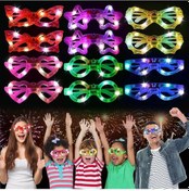 Resim Led Işıklı Karışık 6 Model Yanar Söner Parti Gözlüğü 12 Adet 1 