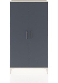 Resim Arges Dolap 2 Raflı Kapaklı Tek Askılı 88x30x163 Aytaşı-antrasit Aytaşı 