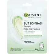 Resim Garnier Süt Bombası Kağıt Yüz Maskesi Badem Sütü 