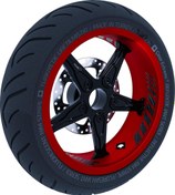 Resim Gp Racing Siyah Karbon Fiber Dokulu İç Jant Şeridi Sticker Çınar Extreme Çınar Extreme