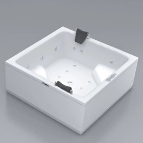 Resim Atos | Jakuzi | Oturmalı - 160x160 / Beyaz / 2 Kişilik 