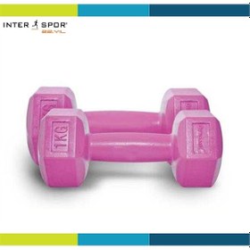 Resim Dynamic 1 KG x 2 Adet Fashion Çiftli Dambıl Set Pembe 