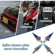 Resim Turcoshop11 1 Adet Evrensel Mor Araç Plakası Çerçeve Civata Seti - Tüm Araçlar İçin 