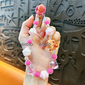 Resim Silver1 Yeni Sevimli Çizgi Film Işıklı Işık Kulomi Büyük Kulak Köpek Hediye Kutusu Anahtarlık Araba Okul Çantası Dıy Kolye Hediye (Yurt Dışından) 