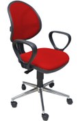 Resim obc ofis büro concept Krom Ayak - Fileli Ofis Büro Öğrenci Çalışma Koltuğu - Sandalyesi 