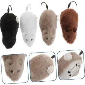 Resim 2 Adet Kurmalı Kedi Oyuncağı - Hareketli Fare Şeklinde Peluş Oyuncak Seti - Kediler Için Etkileşimli ve Av Içgüdüsünü Tetikleyen Eğlenceli Egzersiz Oyuncağı 