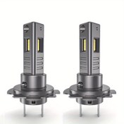 Resim h7 ampuller 120W 30000LM Daha Parlak, 900% Parlaklık 6000K Beyaz h7 sis ampulleri, Üç Taraflı, Adaptör Gerektirmez, Tak ve Çalıştır, 2 Adet Paket, Pil Olmadan 