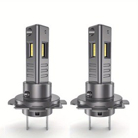 Resim h7 ampuller 120W 30000LM Daha Parlak, 900% Parlaklık 6000K Beyaz h7 sis ampulleri, Üç Taraflı, Adaptör Gerektirmez, Tak ve Çalıştır, 2 Adet Paket, Pil Olmadan 