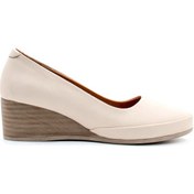 Resim Hakiki Deri Kadın Dolgu Topuk Ayakkabı 411za291 001 