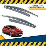 Resim Point Renault Clio 4 Hb Mügen Cam Rüzgarlığı Kromlu 2012 - 2019 Arası 4 Lü Set 