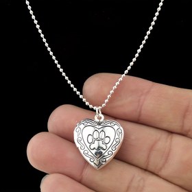 Resim Suteyi Alloy Kalp Şeklinde Kolye Kilit, Ayak İzleri Tasarımı, Şık Basit Tarz, Moda Günlük ve Hediye Olayı Takı, Güç Gerekmez 