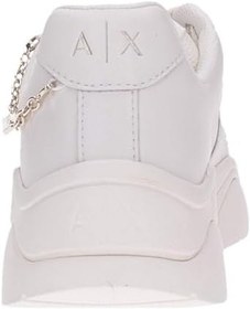 Resim Armani Exchange Logolu Hakiki Deri Kalın Taban Sneaker Ayakkabı Bayan AYAKKABI XW001617 AF17443 M0107 