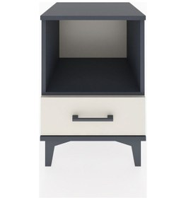 Resim Hyperion Komodin Tek Raflı Tek Çekmeceli 44x44x64 Antrasit-aytaşı Antrasit 