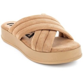 Resim Muya Ilanga Anatomik Taban Kadın Terlik Bej 