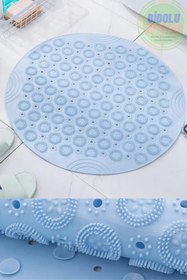 Resim Granvex Masajlı Banyo Duş Kaydırmaz Matı Pedi Silikon Vantuzlu Paspas Duşakabin Paspası. Ayak Kaydırmaz 