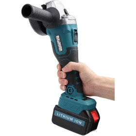 Resim Bulldozer Profesyonel 48 V Büyük Boy Şarjlı Testere ve Taşlama Makinesi Çift Akülü Çantalı 