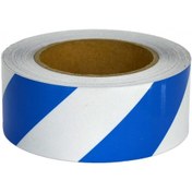 Resim Temiz Pazar 5CM x 5M Fosforlu Çapraz Bant Beyaz Mavi 