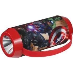 Resim Marvel Avengers Yenilmezler Bluetooth Kablosuz Hoparlör El Feneri Radyolu Lisanslı MV-1013-AV 