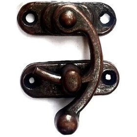 Resim Lokiboo Yay Gözü, Ahşap Kutu Klipsi - Küçük 28x33 Mm, Antik, 1 Adet ( Lisinya ) 