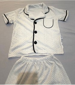 Resim minilovebaby Bebek Nokta Desenli Şort Pijama Takımı 