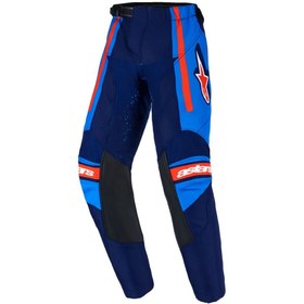 Resim Alpinestars Kids Racer Nomur Çocuk Kros Motosiklet Pantolonu Mavi Kırmızı 