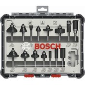 Resim Bosch Freze Seti 15 Parça Karışık 6 mm (Pro) 2607017471 