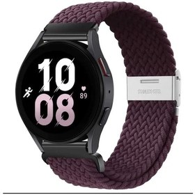 Resim Samsung Galaxy Gear Sport R600 - Gear S2 Classic Uyumlu 20mm Likralı Örgü Kayış Akıllı Saat Kordonu 