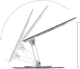 Resim Coverzone Taşınabilir Katlanabilir Folding Alüminyum Notebook Stand Alüminyum Ayarlanabilir Açı Ve Katlanabilir Portatif Rahat Kullanım 11 inç 17 İnç Dizüstü Bilgisayar ve Laptop Stant | S13 