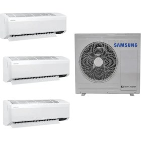 Resim Samsung Wind Free Multi 1+3 Sistem (AJ100TXJ5KH/EA) 7+18+24 Btu 10 Kw Dış Ünite 