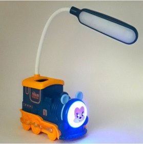 Resim Genel Markalar IŞIKLI ŞARJLI KALEMLİKLİ TREN ÇOCUK MASA LAMBASI 