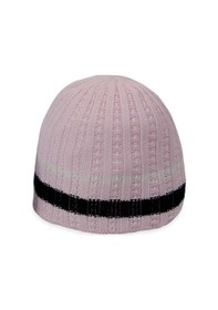 Resim Bay Şapkacı Kız Bebek Triko Bere Pembe 1325-0-1 Yaş-Pembe 