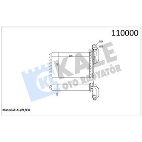 Resim Kale Kalorifer Radyatörü Mgn I-clıo I-r19 234x157x42 2 Sıra Cu Pl 7701204680-7701033457 