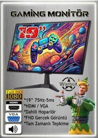 Resim Warbox Gopo X5650 16 GB 256 GB SSD 250 GB HDD R7240 4 GB 20" W10P Masaüstü Oyuncu Bilgisayarı 