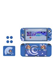 Resim Dobe Switch Oled Uyumlu 3in1 Standlı Renkli Kılıf Analog Yükseltici ve Koruyucu Kart Kutusu 