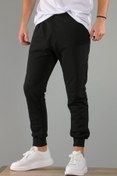 Resim BAYMODA Unisex Siyah Paçası Lastikli Eşofman Altı 