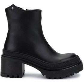 Resim Tamer Tanca Kadın Hakiki Deri Siyah Casual Bot 945 4323 Bn Bot Sk24-25 Sıyah Siyah 