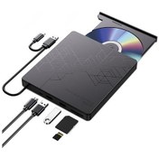 Resim Sones Bt668 Okunabilir Tf / Sd Kart Usb Çok İşlevli Cd Disk Oynatıcı Harici Optik Sürücü Dvd Yazıcı 