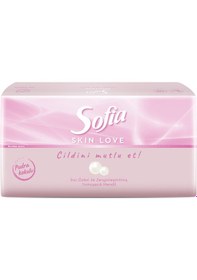 Resim Sofia Skin Love Pudra Kokulu Mendil 100'lü 5 Adet 