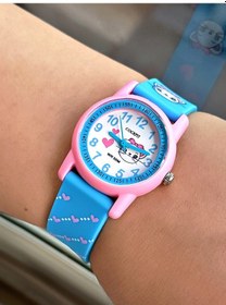 Resim Cockpit Mavi Kalpli Kız Çocuk Kol Saati 