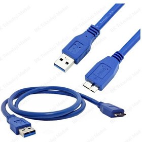 Resim Harici Hdd Sdd Sabit Sürücü Için Usb 3.0 - Micro-B Veri Kablosu 
