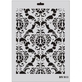 Resim Belle Fusion Mey Ithalat® Rich Dantel Seri DN-911 Stencil 35X25 cm 