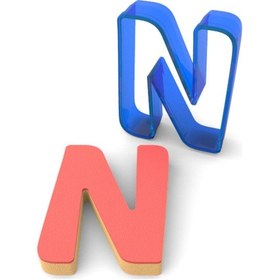 Resim N Harfi Polikarbon Kurabiye Kalıbı 