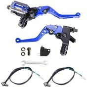 Resim Dashanshop Universal Motosiklet 7/8" 22mm Fren Ana Silindiri Debriyaj Levye Seti Ja0019 Mavi 