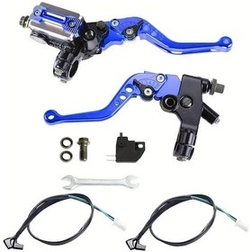 Resim Dashanshop Universal Motosiklet 7/8" 22mm Fren Ana Silindiri Debriyaj Levye Seti Ja0019 Mavi 