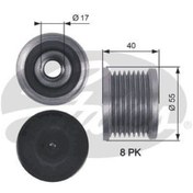 Resim GATES OAP7137 ALTERNATÖR KASNAĞI RULMANLI MERCEDES BENZ E420 CDI 